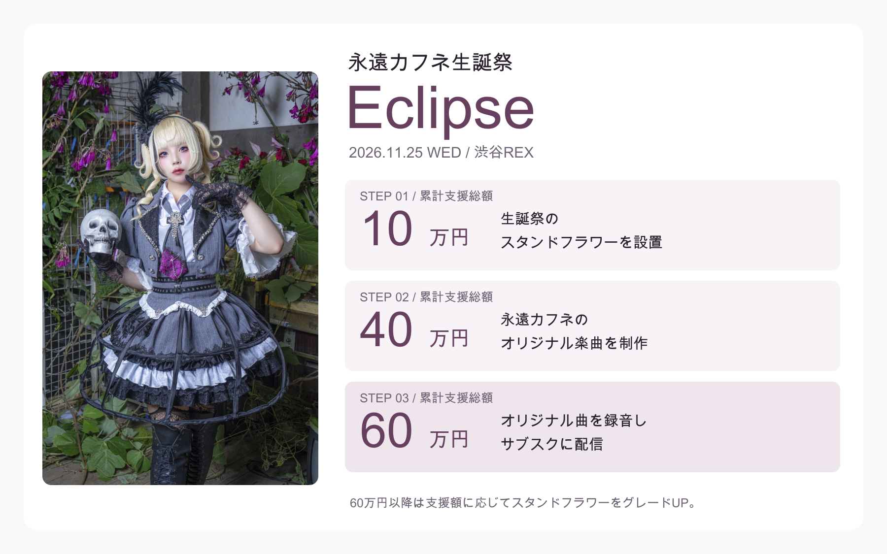 永遠カフネ生誕祭「Eclipse」応援プロジェクト